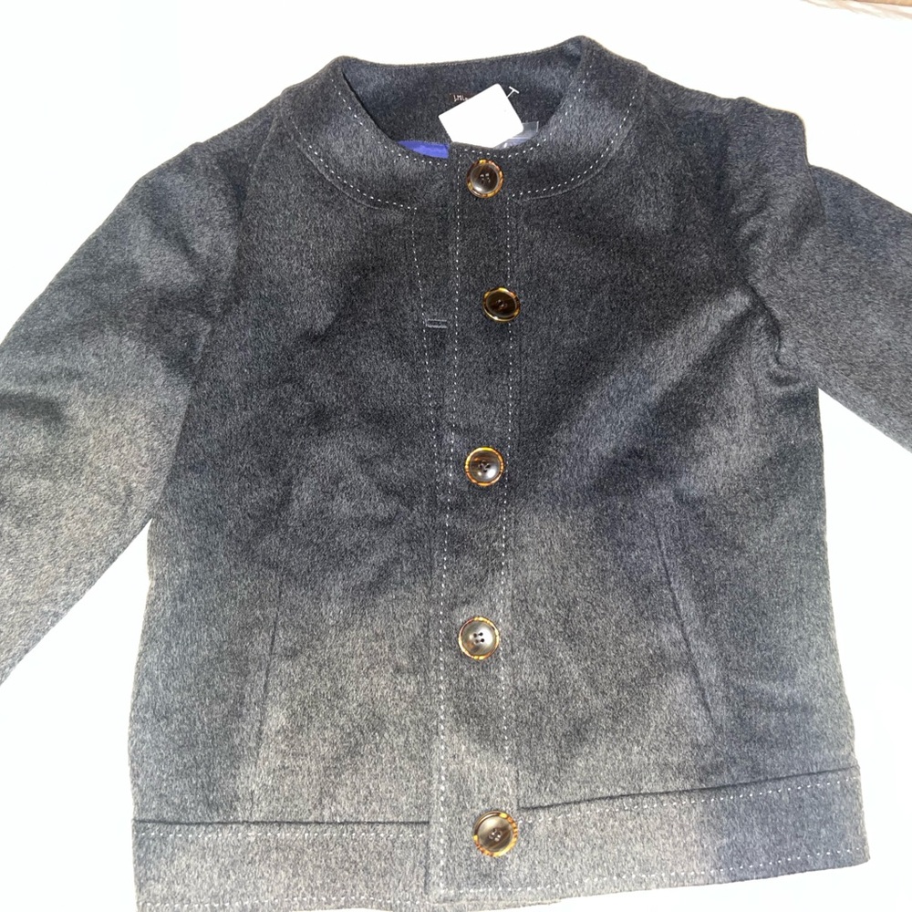 Gray Wool Button-Up Jacket - Picture 2 of 4